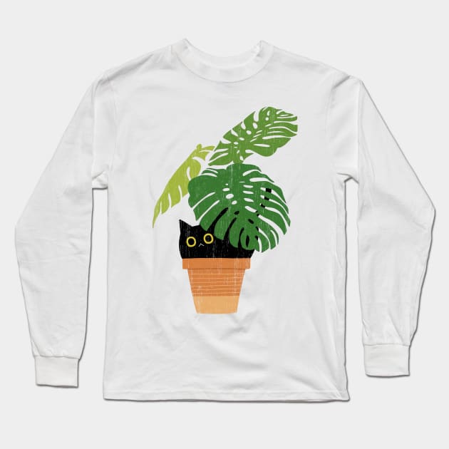 Monstera Deliciosa Long Sleeve T-Shirt by Number 17 Paint